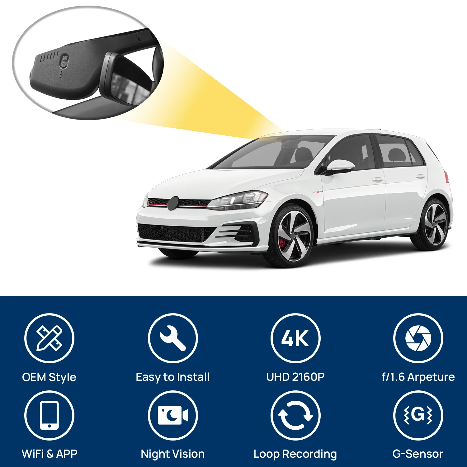 Customized OEM plug and play For Volkswagen VW Golf Sportsvan 7 Polo Passat Eos B7 CC Bora Touran Tiguan Magotan B8 Jetta Mk5