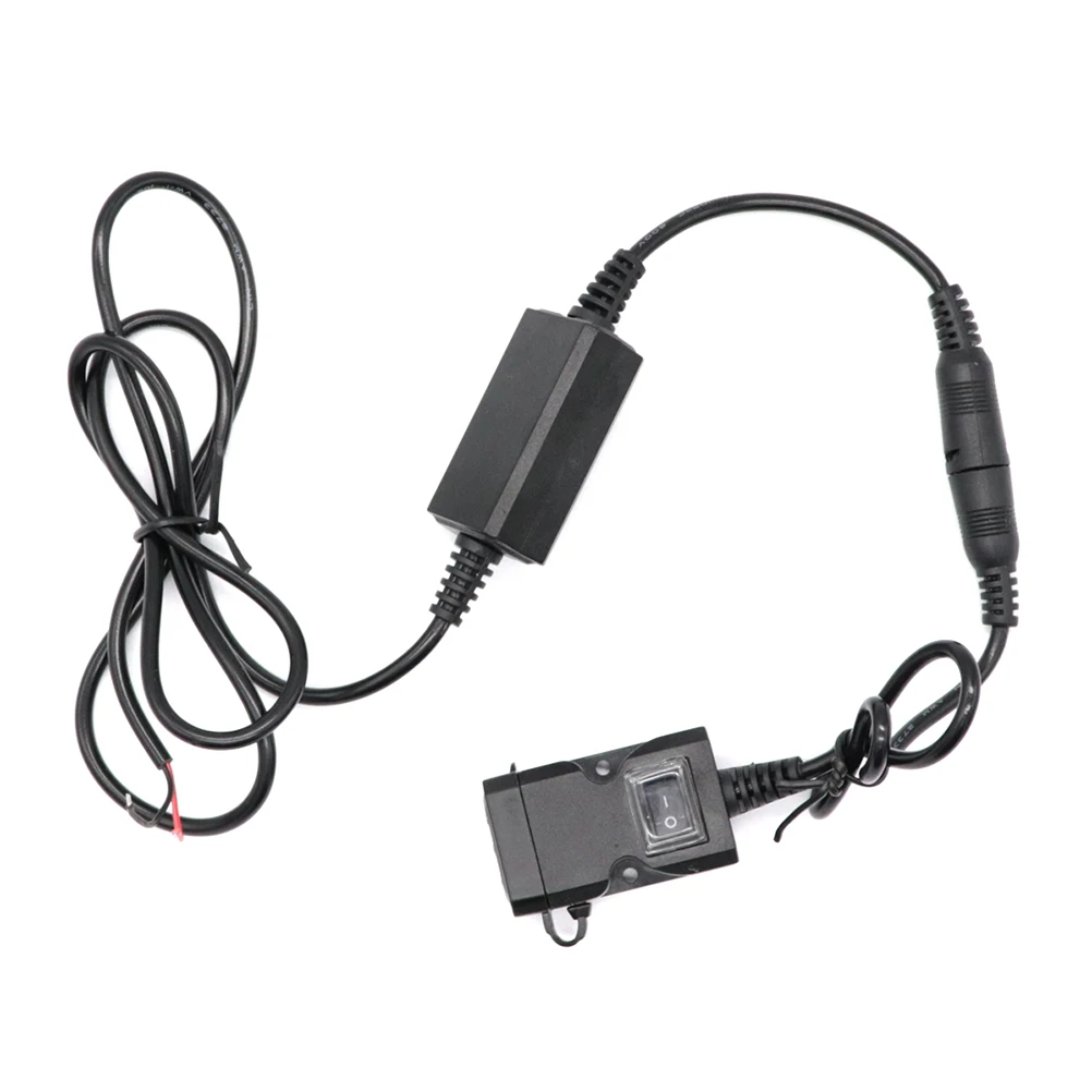 

Motorcycle USB Adapter Waterproof Dual USB Power Socket for Tablet GPS Camera Digital Cameras Smartphone (Black)