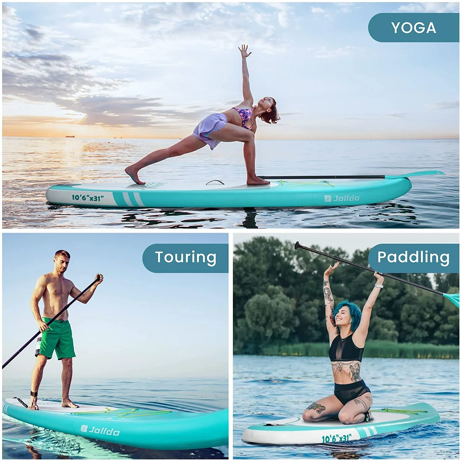 Z Cheapest Factory Direct Sale Custom Logo Inflatable Stand Up Paddle Board iSUP with Kayak Functional Paddle