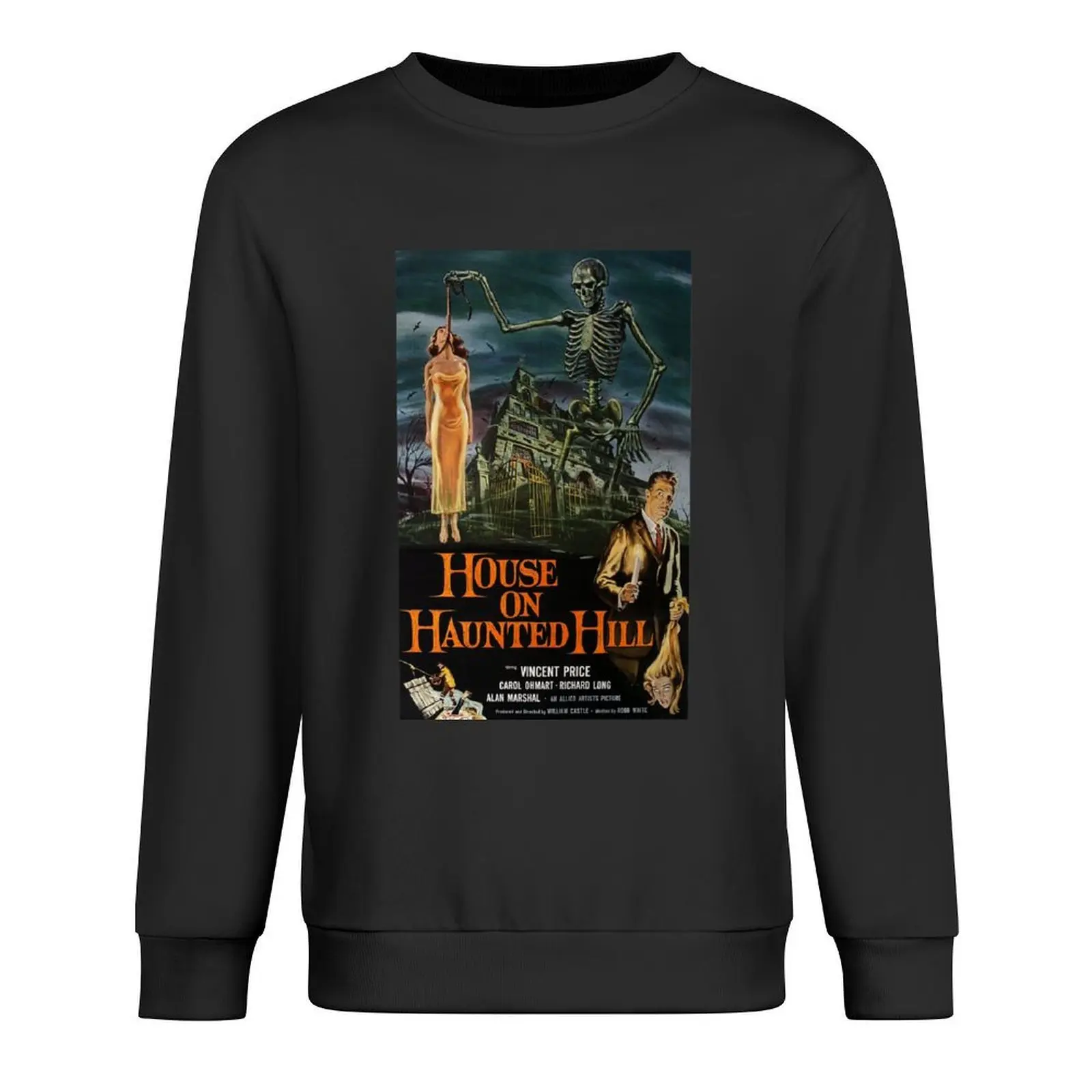 

House on Haunted Hill - Vincent Price Pullover japanese style men's winter sweater autumn jacket men sweatshirts men
