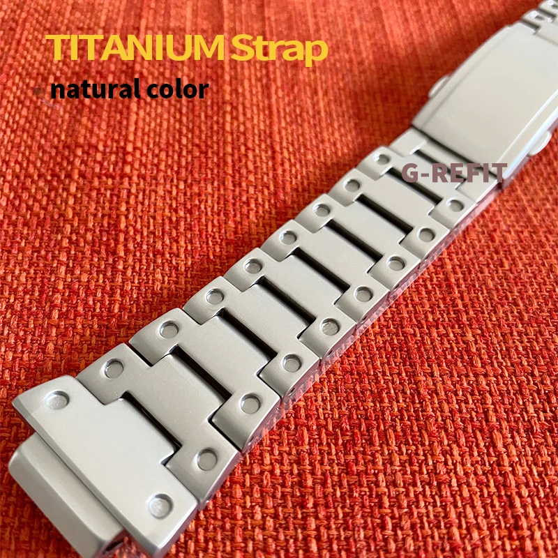 G-Refit V6.0 Titanium alloy DW5600 G5600E GWM5610 GW-B5600 Watchbands Bezel Strap Set Watchband Metal Case black band With Tools