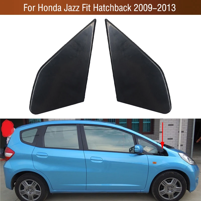 

For Honda Jazz Fit Hatchback 2009 2010 2011 2012 2013 Car Front Door Outer Window Mirror Decorative Cover Garnish Trim Panel