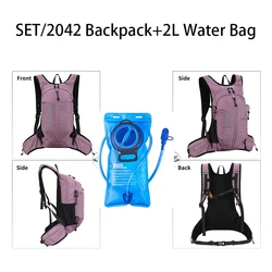 Bicicleta ciclismo mochila 2l saco de água conjunto respirável correndo beber waterdbag hidratação reabastecimento recipiente