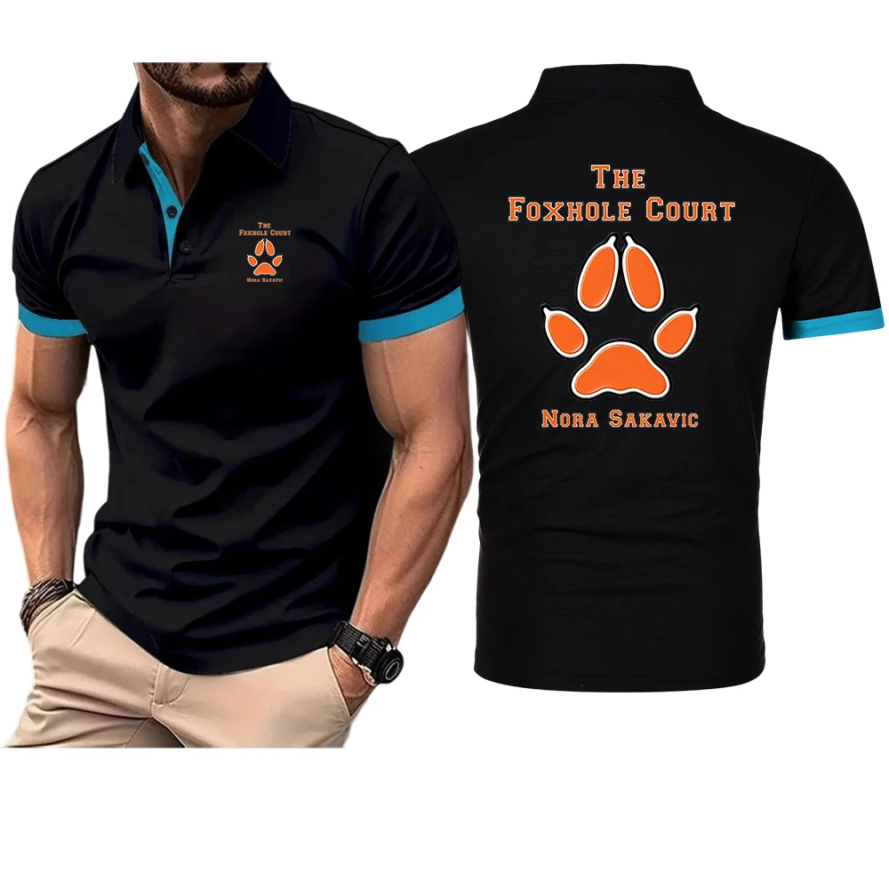 2026 Summer Men's The Foxhole Court Palmetto State Foxes Logo Print Sweat-absorbing Quick-dry Breathable Lapel Collar Polo Shirt