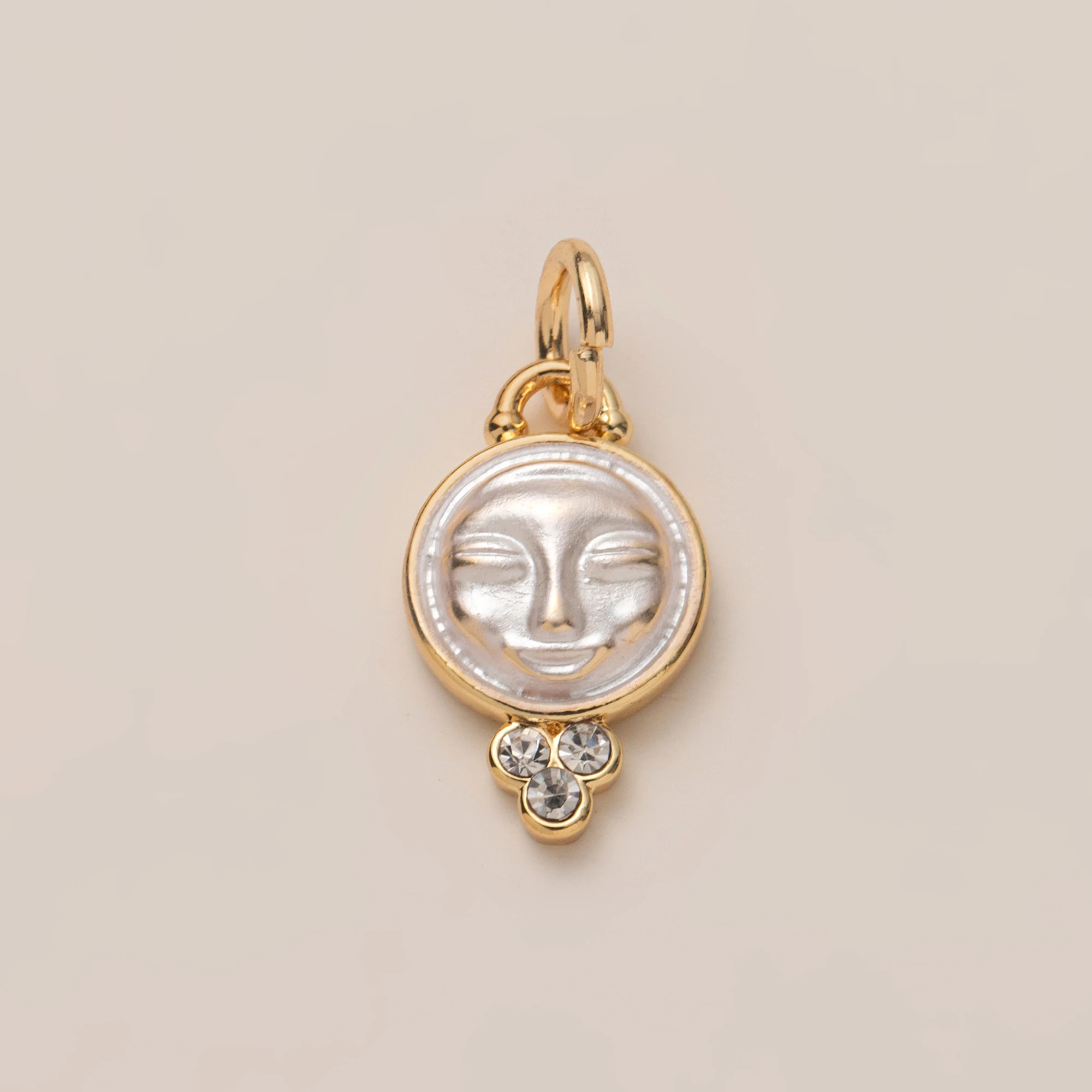 New stainless steel DIY fruit food sports pendant with 18K gold vacuum plating inside the furnace