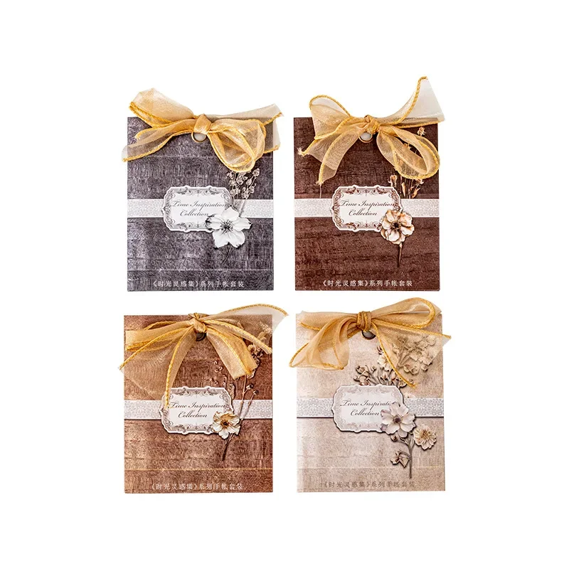 1pack/2pack 60 Sheets Light Vintage Base Material Journal Mixed Set Time Inspiration Collection Series