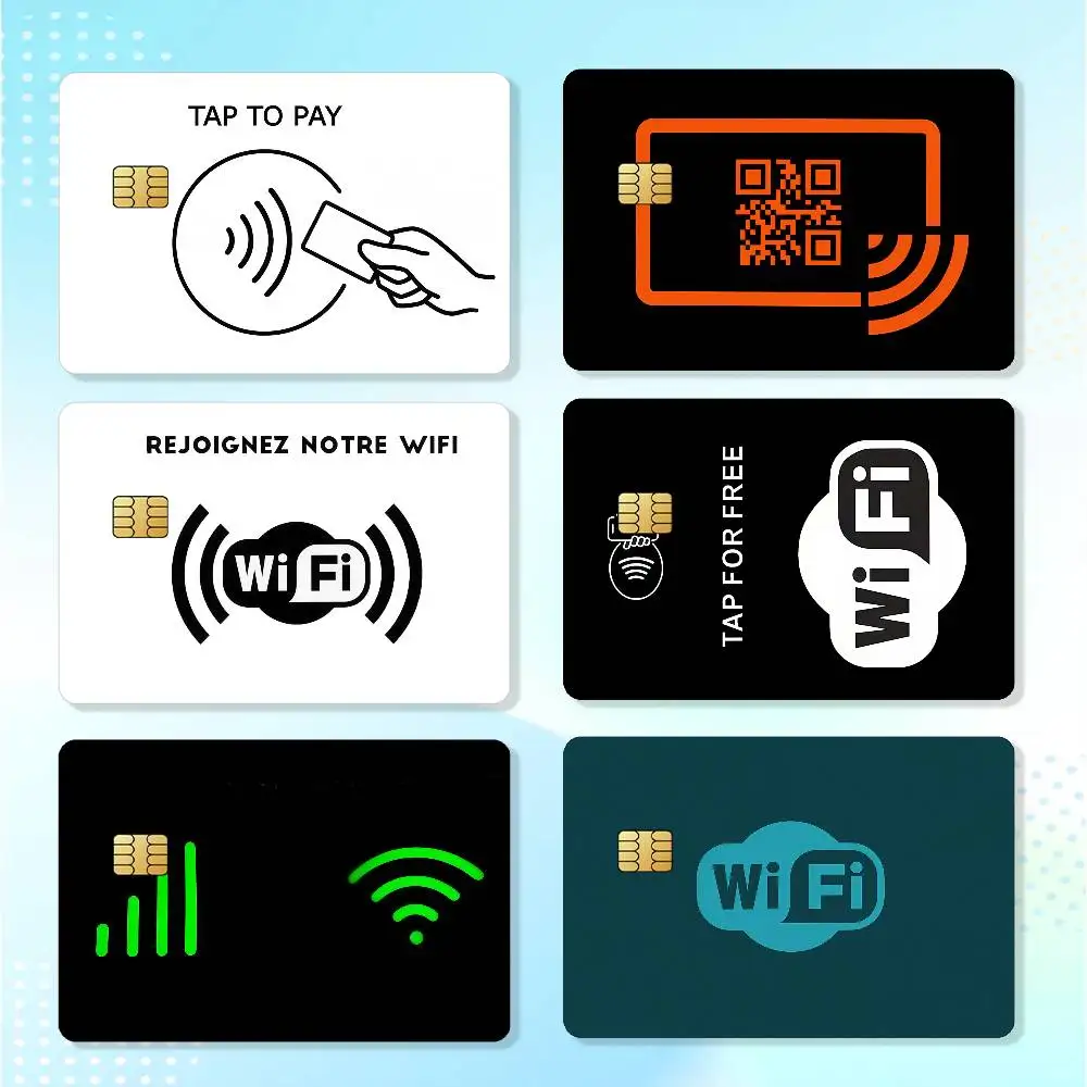 Share WiFi Credit Skin Cover Card Stickers 4PCS Film Bus Pass Front Decoration Bank Debit Waterproof