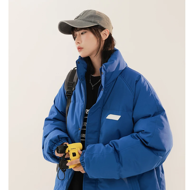 Loose Stand Collar Men Parkas Coats Fashion Quality Windproof Male Clothing Casual Comfortable Cotton Jacket Outdoor All-match