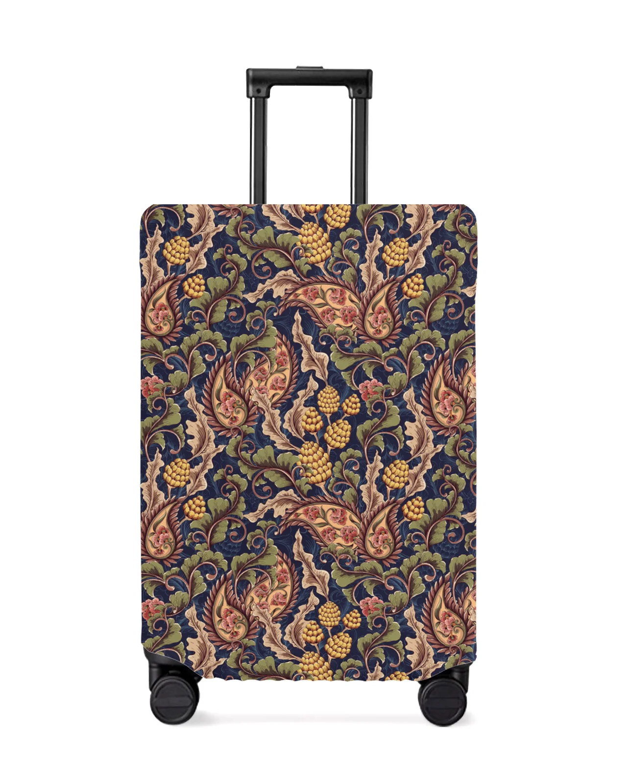 Paisley Pattern Plant Leaves Travel Luggage Cover Elastic Baggage Cover Suitcase Case Dust Cover Travel Accessories