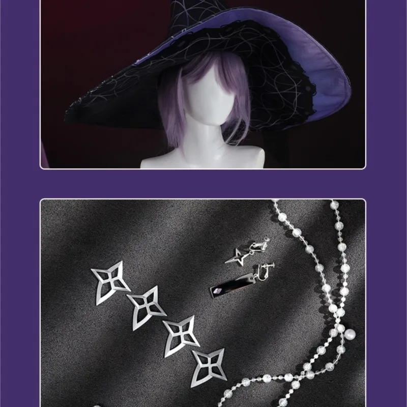 ‌ ‌ ‌ ‌ BNu كرنفال الأبدية Kuya تأثيري ليلة الجمشت تأثيري حلي أنيمي شخصية الزي تخصيص زي حفلة الهالوين