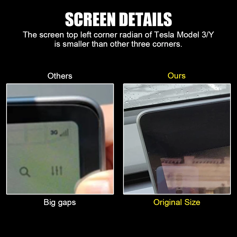 Center Control Matte HD Film Protection Anti Glare Anti-fingerprint Tempered Glass Screen Protector For Tesla Model 3/Y 2021