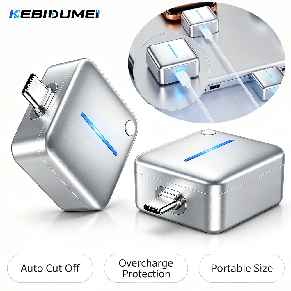 KEBIDUMEI 140W Type-C Smart Fast Charging Adapter Auto Separation Charger Full Charge Automatic Power Cut Off