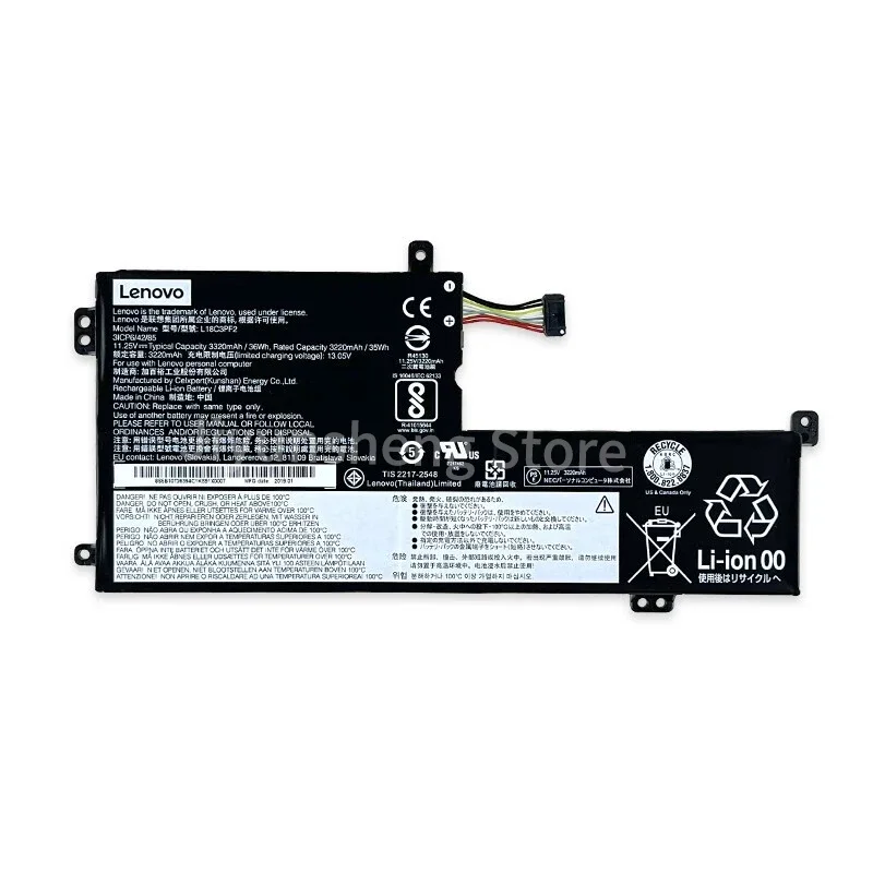 Nieuwe Lenovo Originele Mini S540-15 L340-15IWL Originele Laptop Batterij L18c3pf2 L18l3pf1 V155-15API 11.25V 36wh 3320Mah