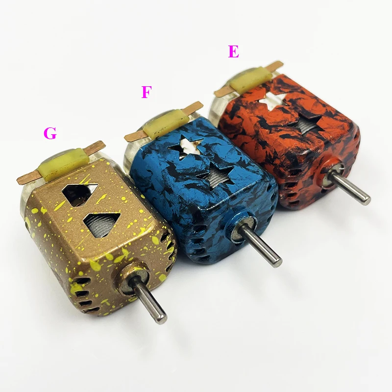 130 Mini DC Motor 3V 3.7V Ultra-high Speed 3V 75000RPM Engine Strong Magnetism with Cooling Hole DIY RC Toy 4WD Slot Racing Car
