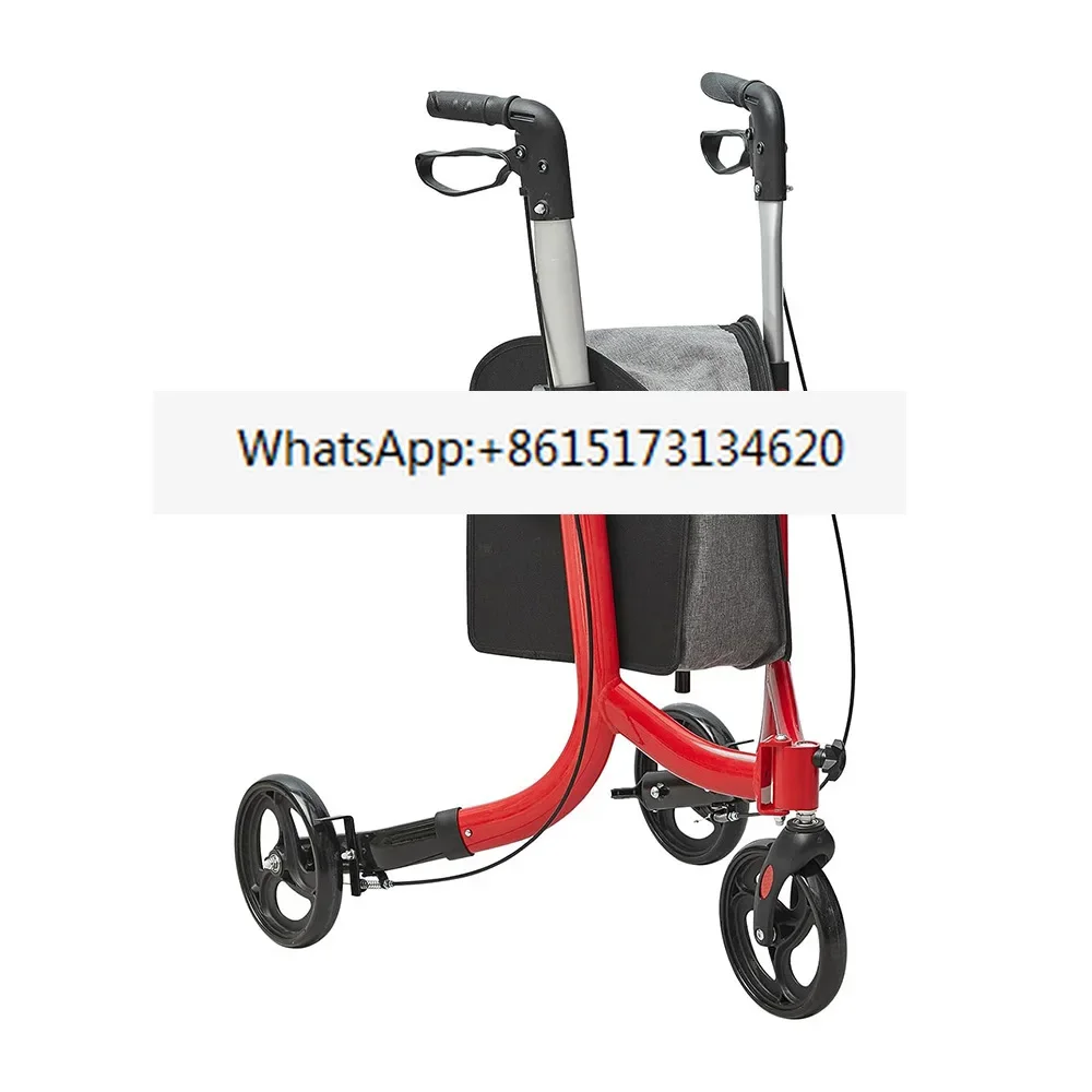 Lightweight walking aid for exercise and preventing falls, suitable for riding a hand pushed tricycle