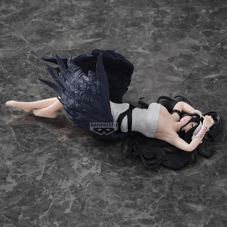 ของแท้จาก Bandai OVERLORD ฟิกเกอร์อนิเมะ Albedo ขนาด 9 ซม. พร้อมผ้าพันแผล