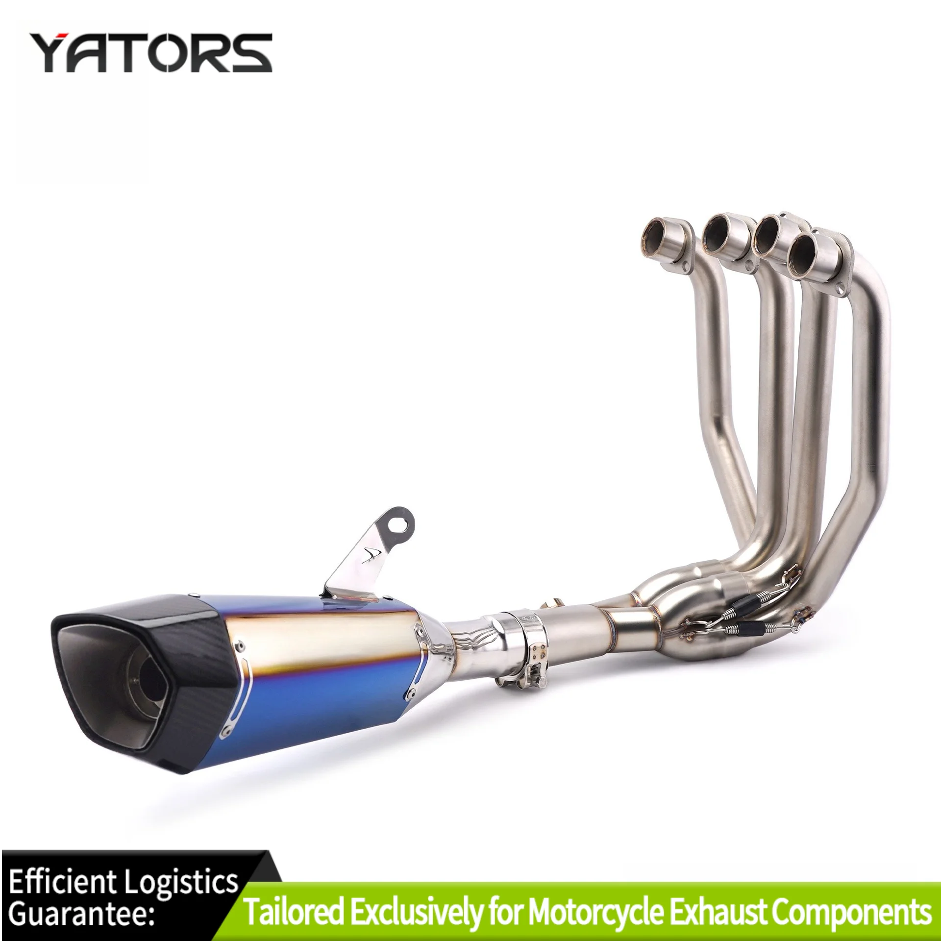 

Полностью карбоновая выхлопная труба для Kayou 450RR - Модифицированный дизайн TSS с синей подсветкой снизу и боковым выходом