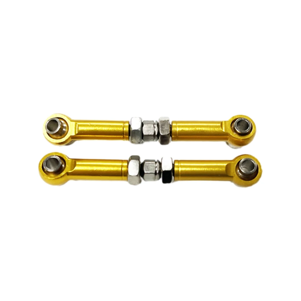 RCGOFOLLOW-Metal Steering Tie-Rod Link para 1:14 MJX Hyper Go 14209 14210 RC Car Upgrades Peças, 2pcs