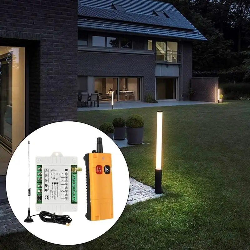 433Mhz Remote Control Relaying Switches 2 Channel Wireless Remote Control Switches Relaying Receiver Transmitter