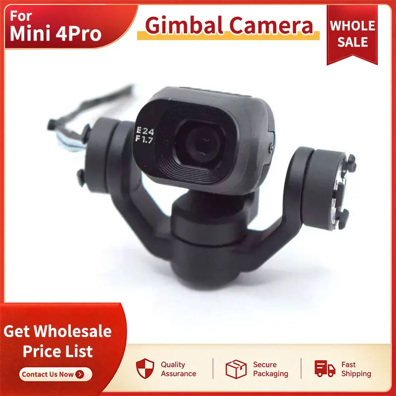 SNQP Gimbal Camera Assembly&Gimbal Shaft Arm Spare Parts For Mini 4Pro Complete PTZ Camera Module & Support Bracket Replacement