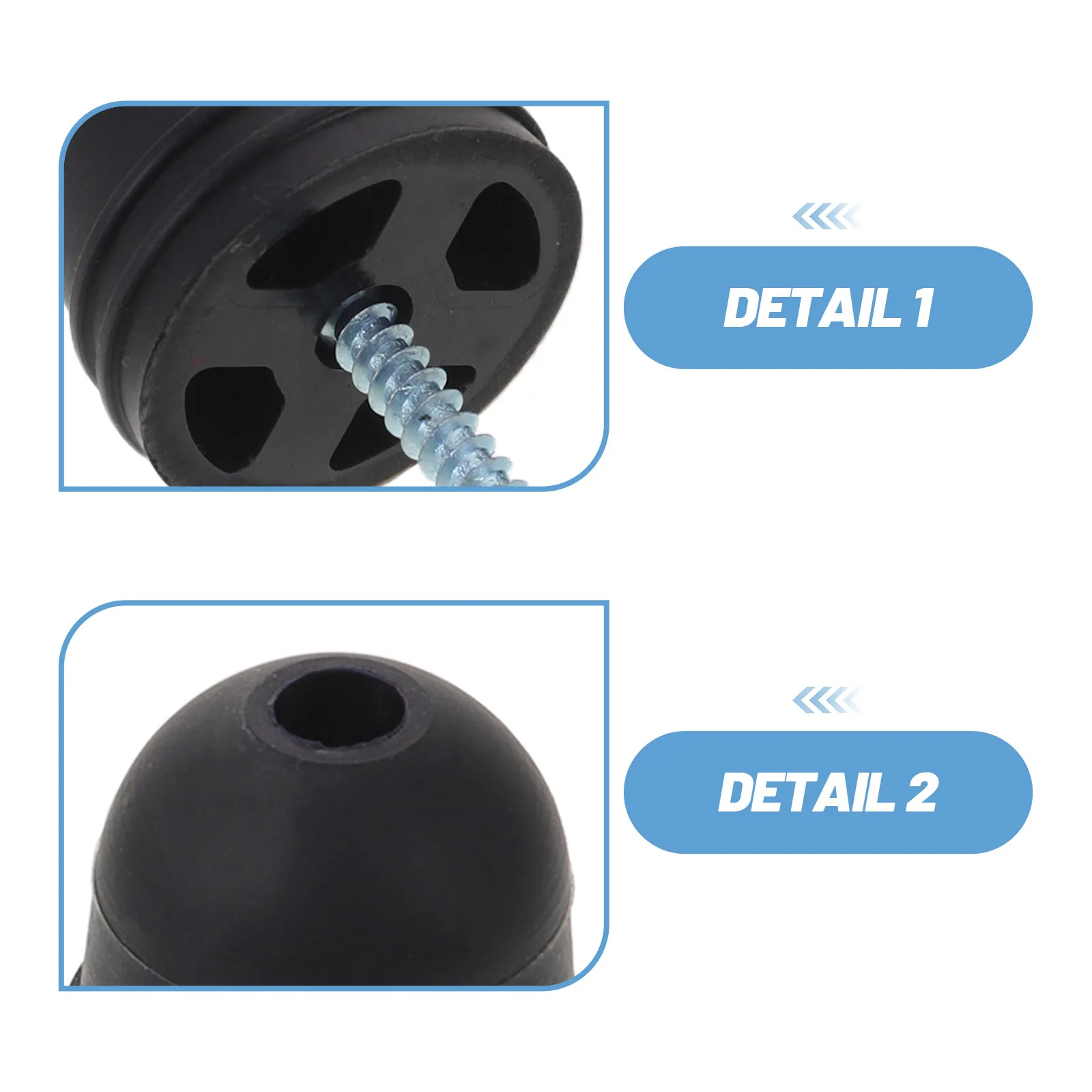 4Pcs Rv Car Door Closing Shock Pad Rubber Anti-Collision Protector Gasket for Motorhome Camper Van Door Impact Cushion Noise