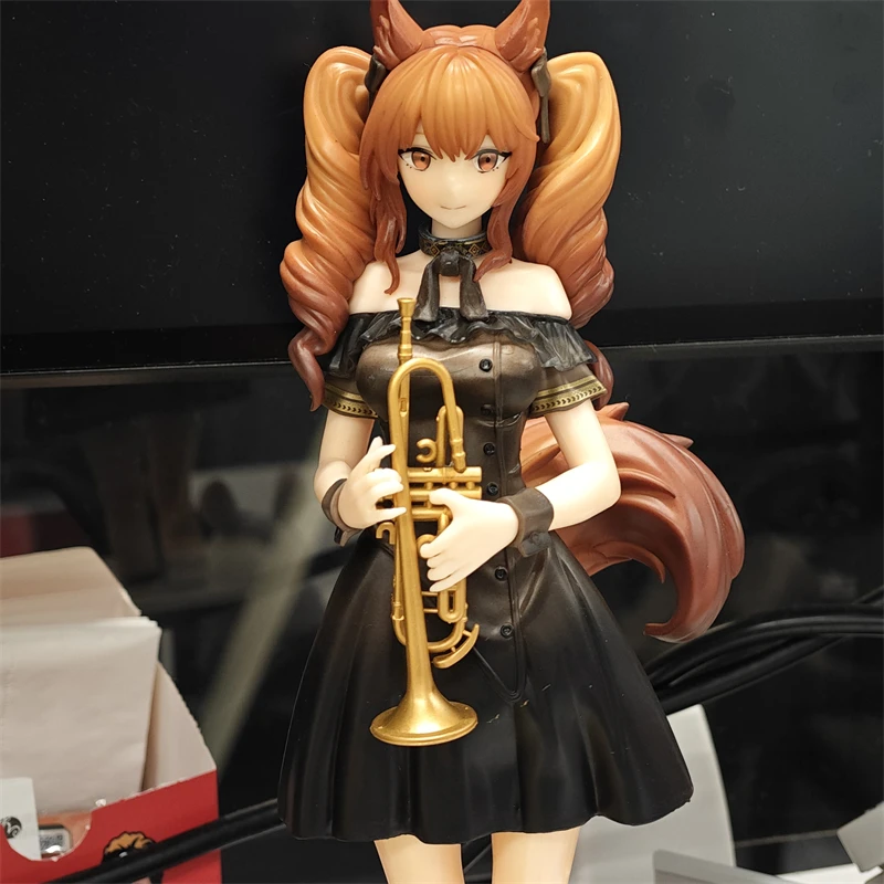 25cm Anime Arknights Figures Angelina Action Figures The Song Of Long Voyage Pvc Collection Model Toys Desktop Decoration Gifts