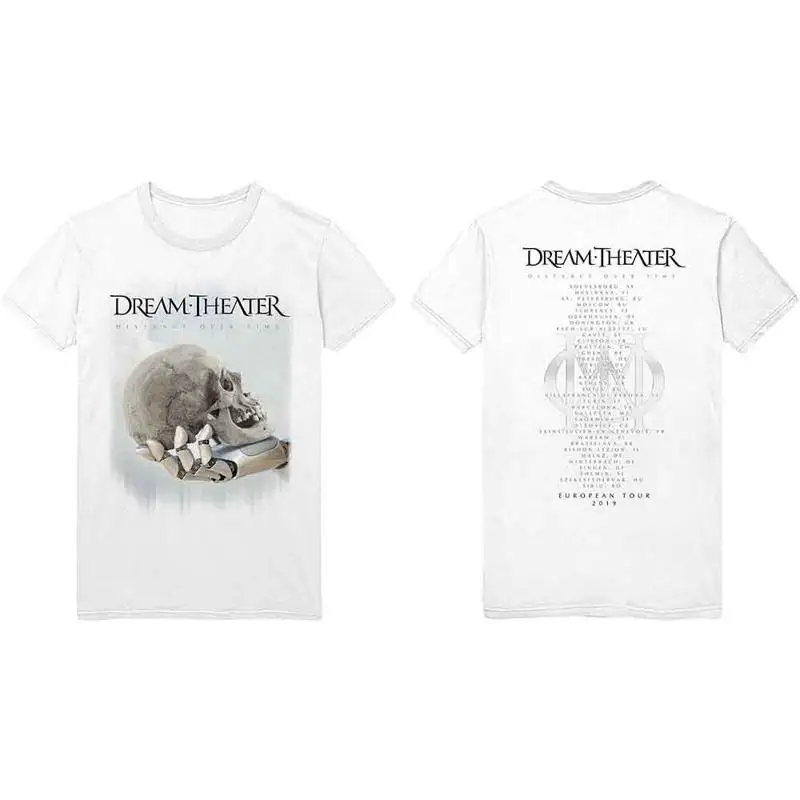 Dream Theatre Skull Fade Out T Shirt White New