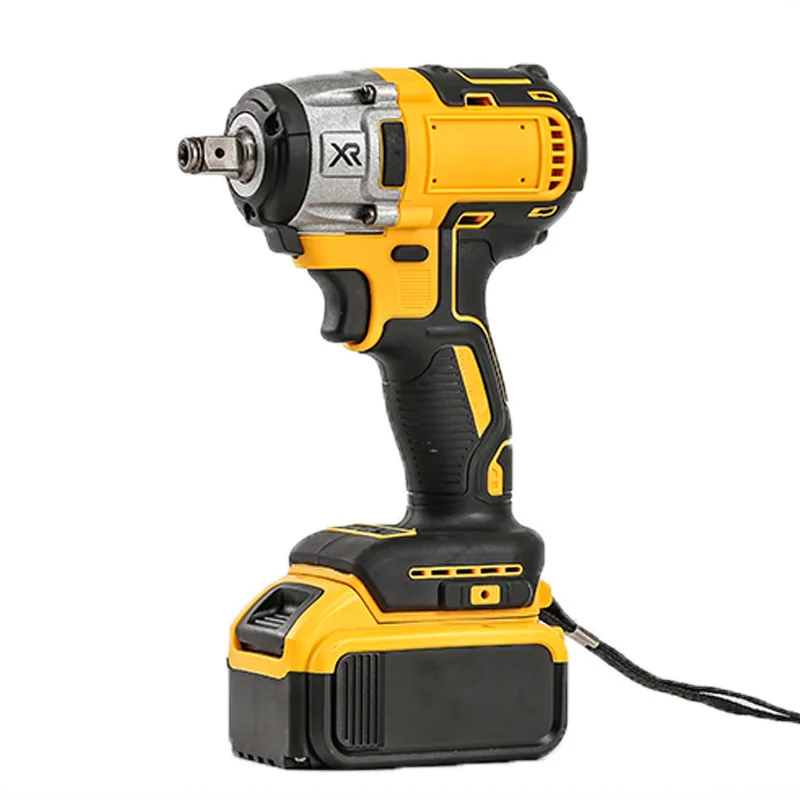 520NM Electric Impact Wrench Brushless Cordless Electric Wrench 1/2 Inch 18V Rechargeable Screwdriver Power Tools