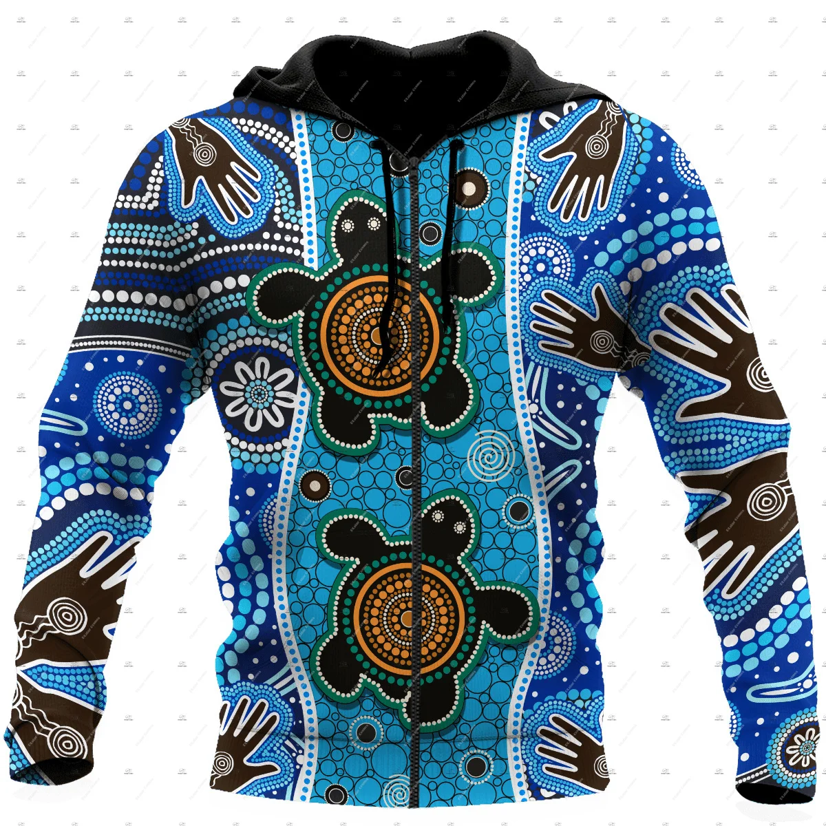 Custom Name Australia kangaroo Aborigine Retro Indigenous Tattoo Vintage 3DPrint Pullover Harajuku Casual Hoodies Zip Jacket Q18