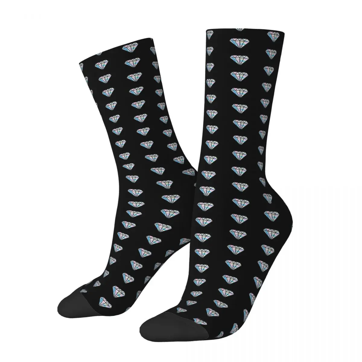 

Diamond Socks Harajuku Sweat Absorbing Stockings All Season Long Socks Accessories for Unisex Gifts
