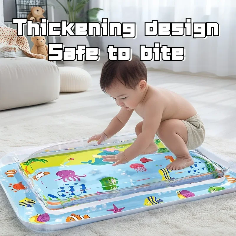 Baby Water Play Mat Inflatable Cushion PVC Infant Tummy Time Toddler Water Pad For Kids Early Education Developing Activity Toy