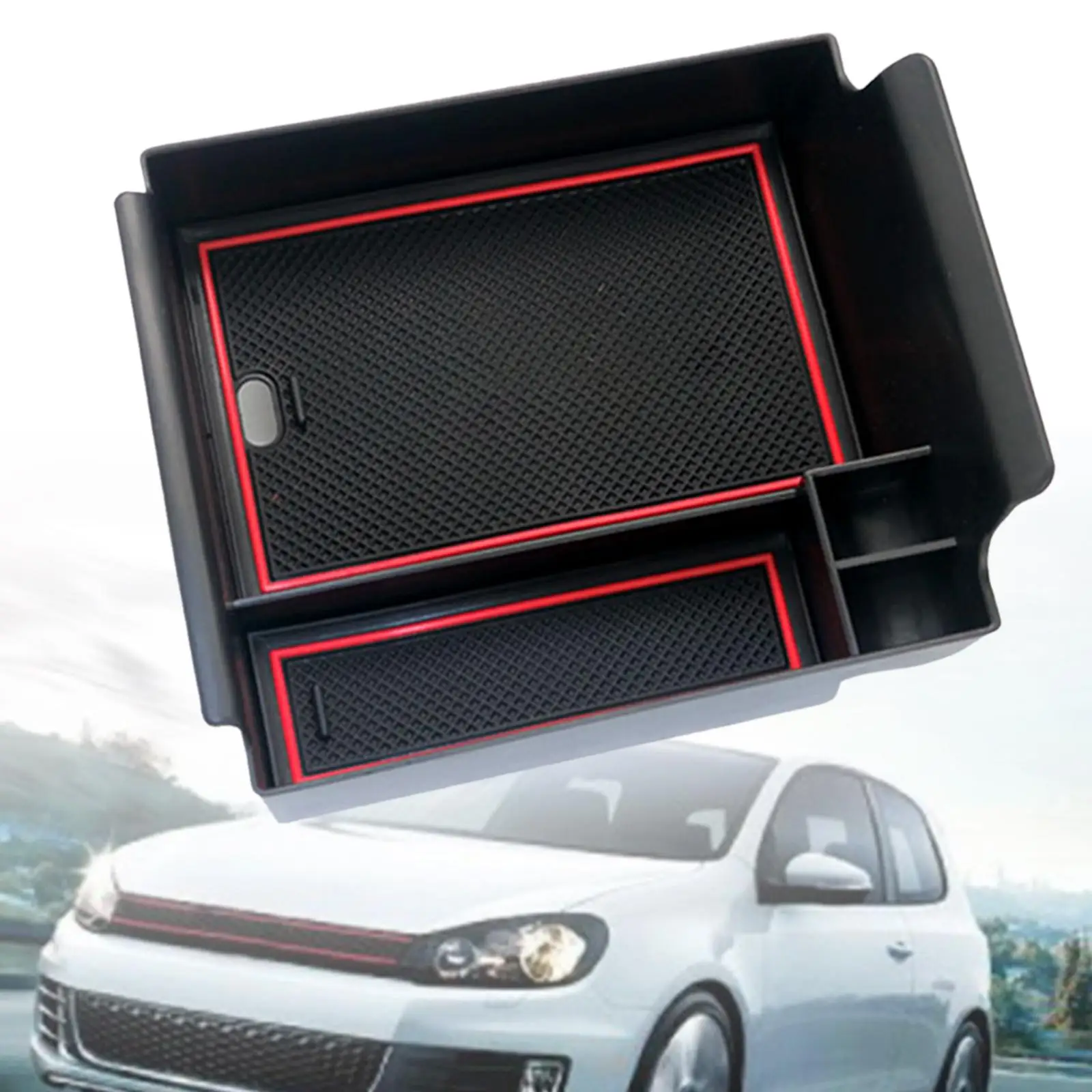 BYD Yuan Plus 2022 Center Console Organizer Tray with Extra Storage for Phone Wallet Sunglasses