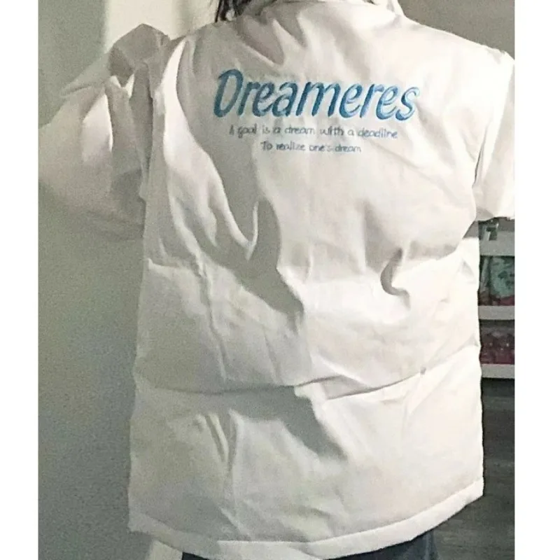 2023 New Women Down Cotton Coat Winter Bread Jacket Female Short Warm Parkas Thick Loose Outwear Versatile Simplicity Overcoat