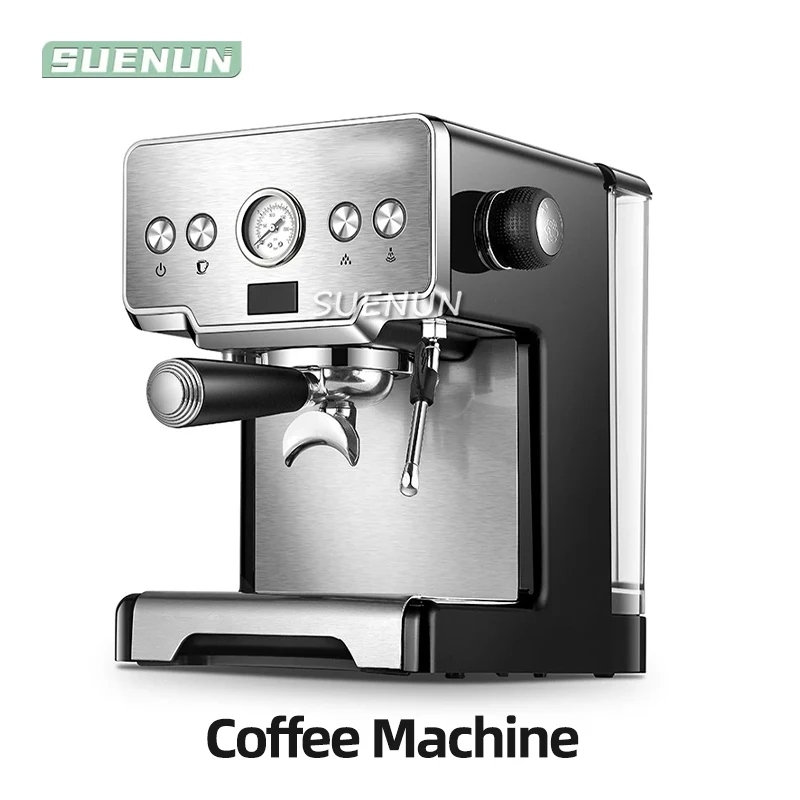 

CRM3605 Coffee Machine Home 15bar Coffee Maker Espresso Maker 1450W Semi-Automatic Pump Type Cappuccino Milk Bubble Maker