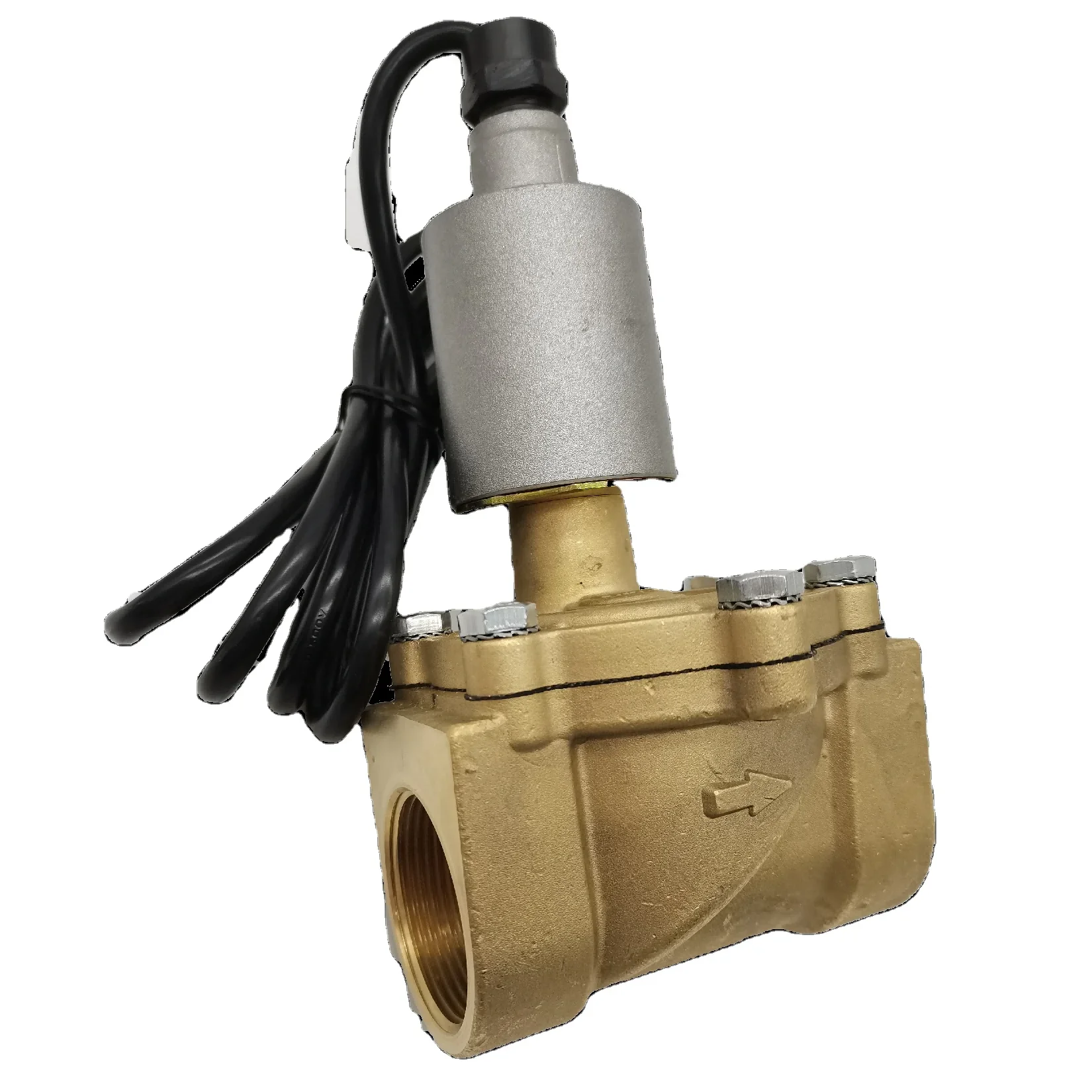 Brass Pilot Operated High Temperature Internal Thread Anti-Explosion Dual-Flow Control Solenoid Valve