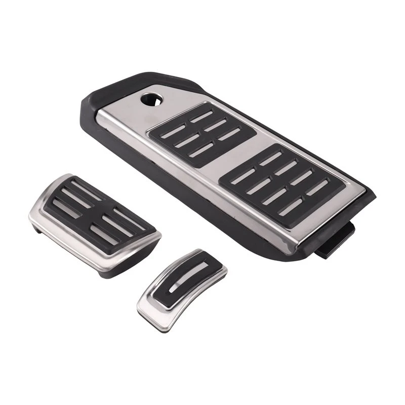 Stable-For Audi Q7 SQ7 2016-2021 Q8 2018-2021 Stainless Steel Fuel Gas Brake Footrest Pedal Cover Plate Car Accessories