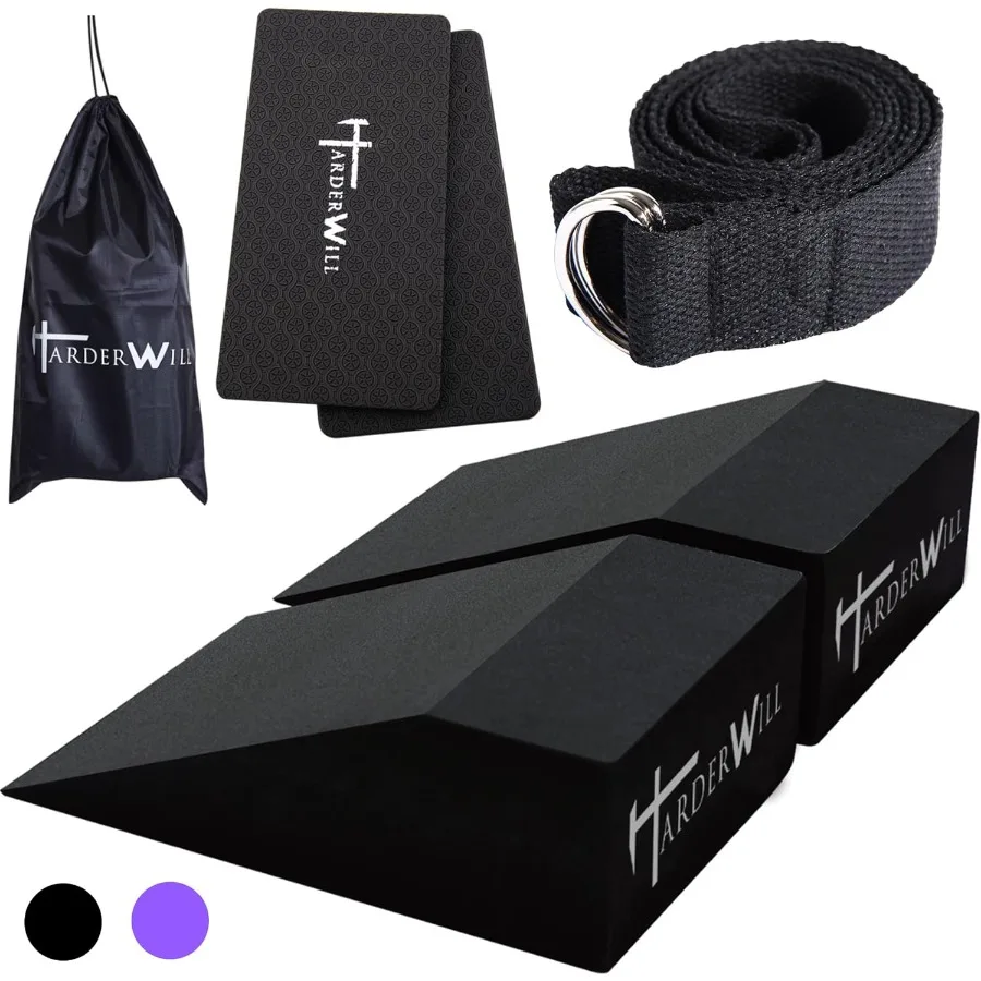 اليوغا رغوة إسفين كتل زوج العجل رفع كتلة العجل نقالة اليوغا المعصم دعم رفع اللياقة البدنية بيلاتيس كعب نقالة القرفصاء نحن