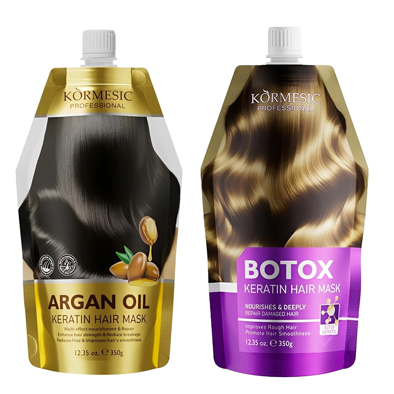 Argan Oil Keratin Hair Mask 350g,Deep Repair Conditioner for Damaged Dry Hair, Moisturizing Treatment for Smooth & Healthy Hair