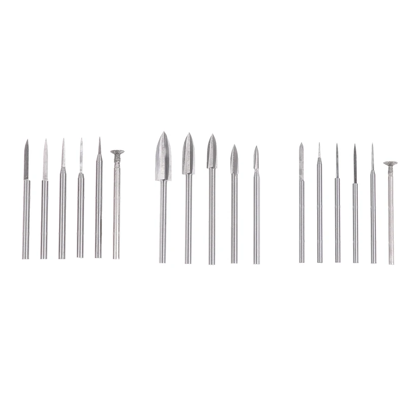 NEW 5/6PCS HSS Wood Carving Bit Set For Rotary Tools Precision Engraving Wood Carving, Root Carving, And Nuclear Carving