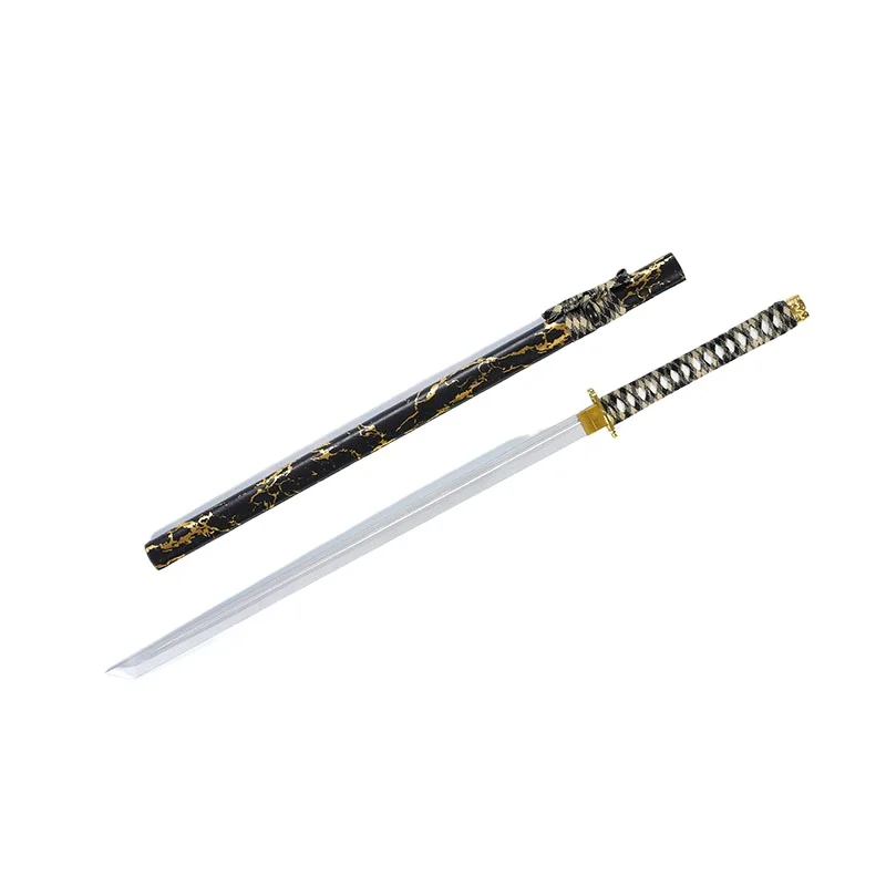 105 cm/41,34 in Samurai Schwert Bambus Praxis Modell Requisiten Waffen Anime Peripheriegeräte Party Liefert Mit Mantel Handwerk Outdoor Spielzeug