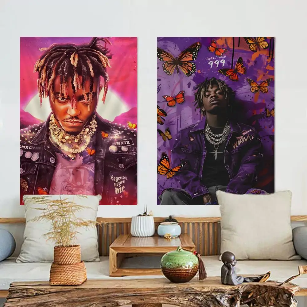 J-Juice WRLD Singer Music Album Tapestry For Indoor Outdoor Living Room Bedroom Patio Durable Versatile Decor All Weather Use