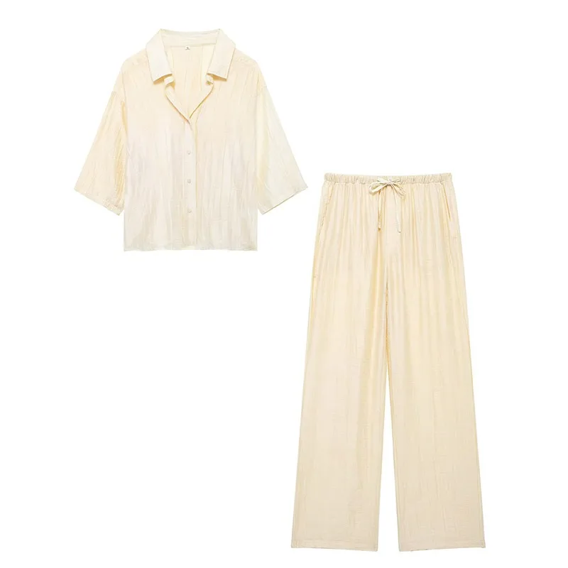 

TRAFZR Pant Sets Piece Woman Outfits Elegant Women's Suit Outfit Pants New Two Set Full Pieces Number Suits Luxury Designer Lady