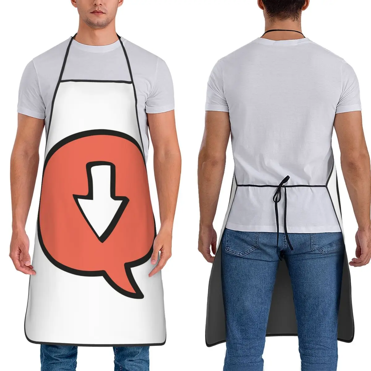 

Фартуки со стрелками вниз, фартуки для шеф-повара, приготовления пищи, выпечки, столб, водонепроницаемый нагрудник, кухонный сарафан для чистки для женщин и мужчин, живопись