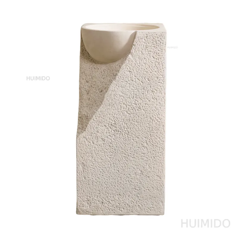 Outdoor Column Basin Floor-to-ceiling Art Creative Vertical Wash Basin Bathroom Column Washbasin