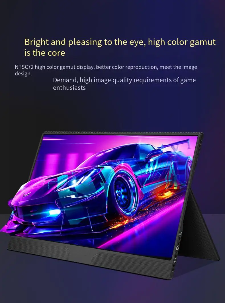 15,6 Zoll HD HDM tragbares Display Telefon/Laptop/Schalter Projektions bildschirm ps5/Xbox Gaming Office Dual-Lautsprecher Full-Feature-Bildschirm