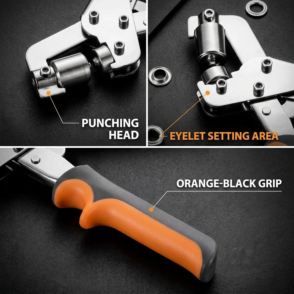 10mm Eyelet Pliers Kit Tools P - огляд і ціна Hand Press Hole Punch Leather