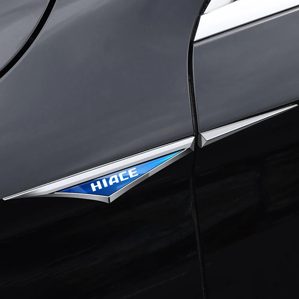 3D Metal Car Fender Sticker Decal Auto Side Body Panel Trim Modification Accessories For Toyota HIACE