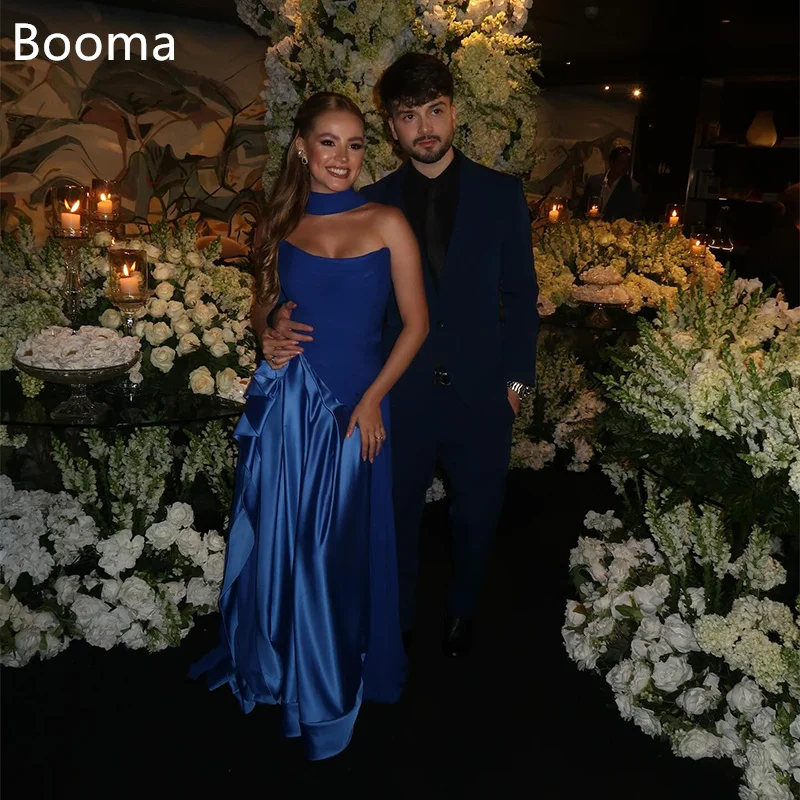 

Booma A-Line Simple Satin Strapless Women Prom Formal Gowns for Women Pleat Evening Dress Dresses Simple Customized 2025