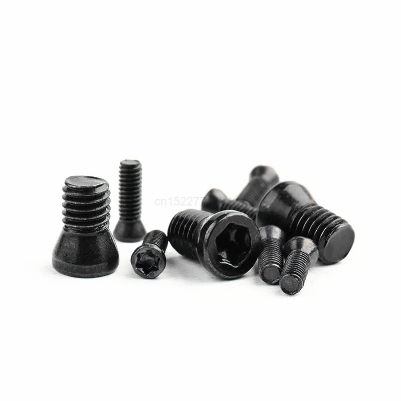 O parafuso Torx da inserção do CNC, substitui inserções do carboneto, ferramenta do torno, M1.6, m1.8, m2, m2.2, m2.5, m3, m3.5, m4, m4.5, M5, M6, 20-50 PCes