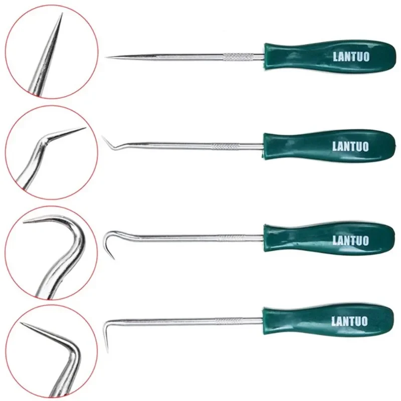 4Pcs Oil Seal Screwdrivers Set Car Auto Vehicle Pick Hooks for Garages General-Plumbers Mechanics Workshop Car Tools